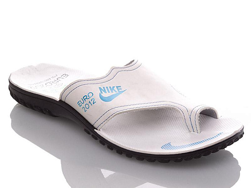 Шлепанцы Gurkem MEN white-blue P в магазине Фонтан Обуви