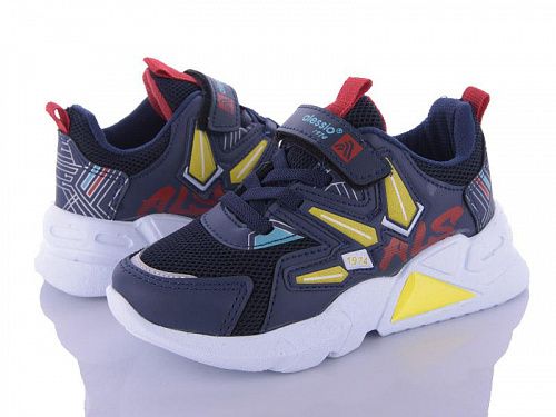 Кроссовки Alessio 049 blue-yellow (26-30) в магазине Фонтан Обуви