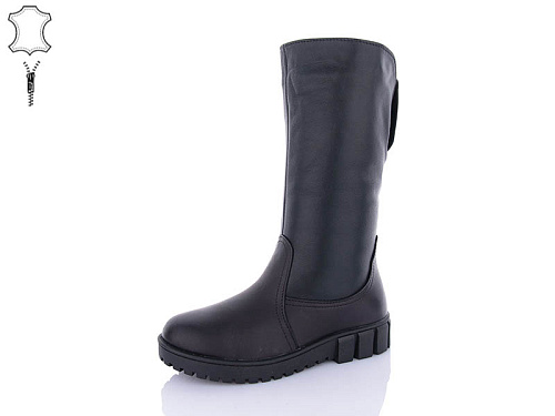 Сапоги Qq Shoes 436 black (37-42) в магазине Фонтан Обуви
