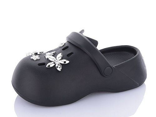 Кроксы Aba QQ49 black в магазине Фонтан Обуви