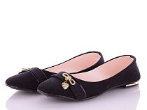 Балетки Shoesviento 103 сердце черный в магазине Фонтан Обуви