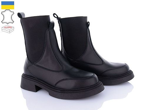 Ботинки Royal Shoes 07 black хутро в магазине Фонтан Обуви