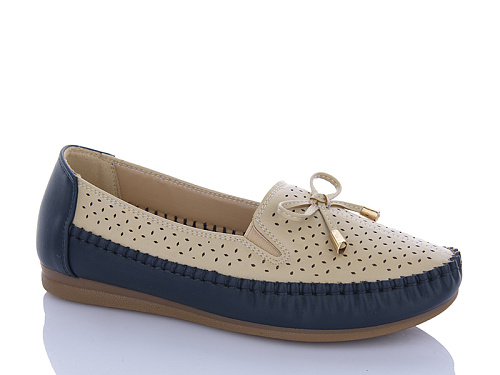 Туфли Leguzaza 915 beige-blue в магазине Фонтан Обуви