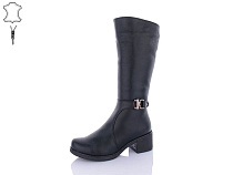 Сапоги Qq Shoes 608A black в магазине Фонтан Обуви