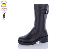 Ботинки Qq Shoes 628 чорний в магазине Фонтан Обуви