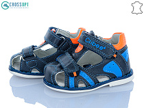 Босоножки Crossopt F221 d.blue-orange в магазине Фонтан Обуви