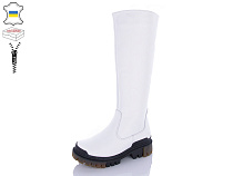 Сапоги Qq Shoes 703 білий в магазине Фонтан Обуви