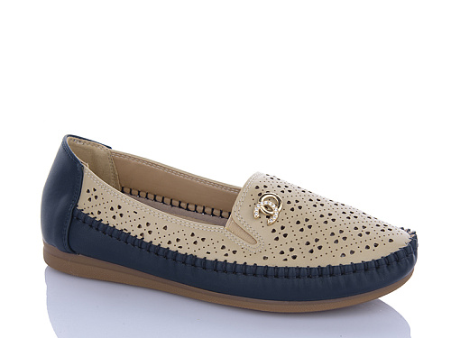 Туфли Leguzaza 913 beige-blue в магазине Фонтан Обуви