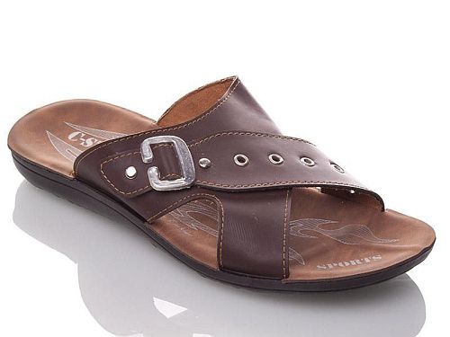 Шлепанцы Demur MKD3897 brown в магазине Фонтан Обуви