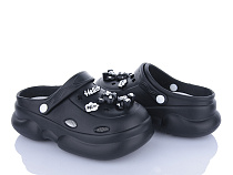 Кроксы Lion-Lu 8893 black в магазине Фонтан Обуви