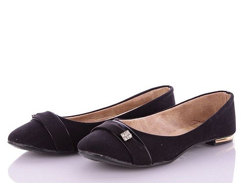 Балетки Shoesviento 104 квадрат черный в магазине Фонтан Обуви