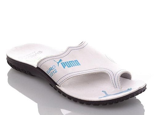 Шлепанцы Demur MEP white-blue P в магазине Фонтан Обуви
