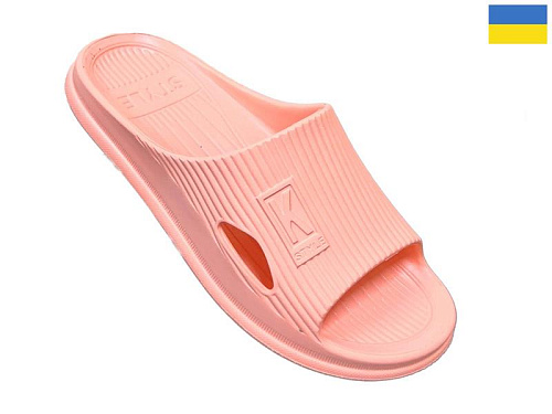 Шлепанцы Rai Shoes L112 персик в магазине Фонтан Обуви