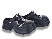 Кроксы Красиво Ян T678 black в магазине Фонтан Обуви