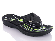 Шлепанцы Gurkem 6101 black-green (30-35) в магазине Фонтан Обуви