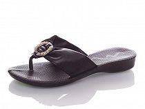 Шлепанцы No Brand моно кольцо black в магазине Фонтан Обуви