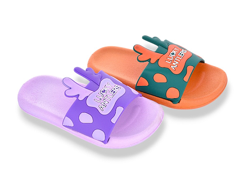 Шлепанцы Super Gear 02-758 orange-lilac mix в магазине Фонтан Обуви