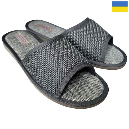 Тапочки Rai Shoes TC01 графіт в магазине Фонтан Обуви