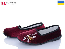 Тапочки Slipers Гофра квітка червоний в магазине Фонтан Обуви