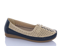 Туфли Leguzaza 910 beige-blue в магазине Фонтан Обуви