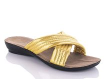 Шлепанцы Malibu WN7153 gold в магазине Фонтан Обуви