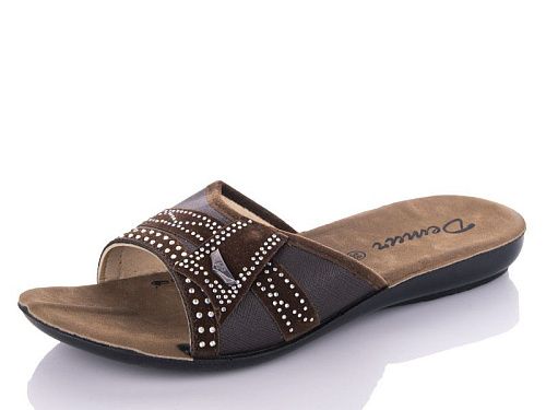Шлепанцы Malibu WN3053 brown в магазине Фонтан Обуви