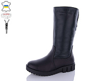 Сапоги Qq Shoes 436 чорний в магазине Фонтан Обуви