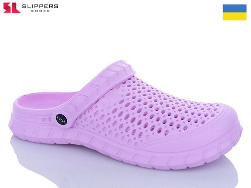 Кроксы Slipers C62M св.бузковий в магазине Фонтан Обуви